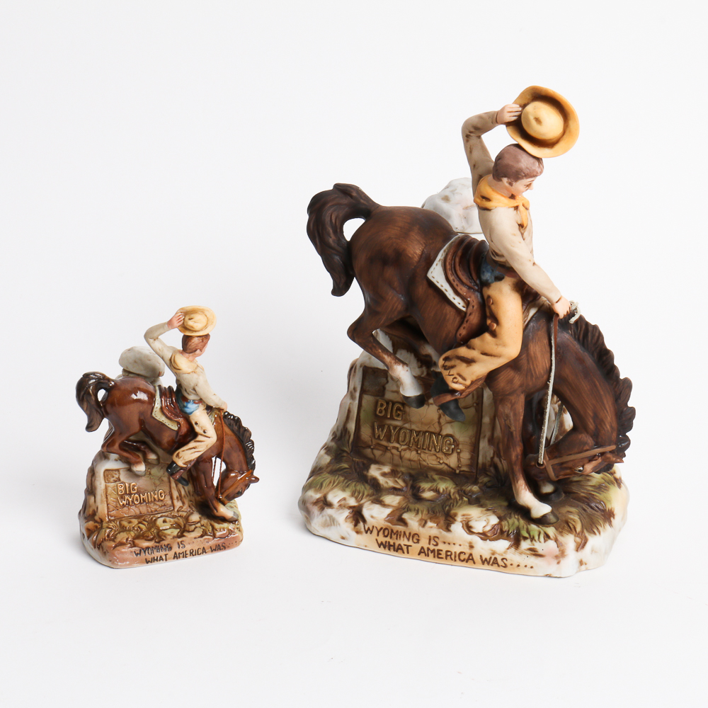1978 and 1979 Limted Edition Big Wyoming Cowboy Figurines
