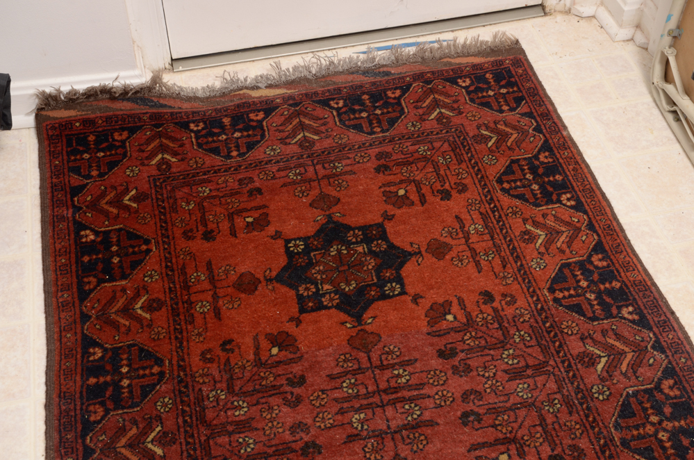 Vibrant Handwoven Wool Ersari Andkhoy Area Rug