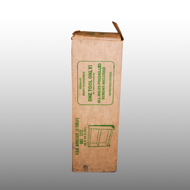 P.D.Q Two Shelf Bookcase New in Packaging