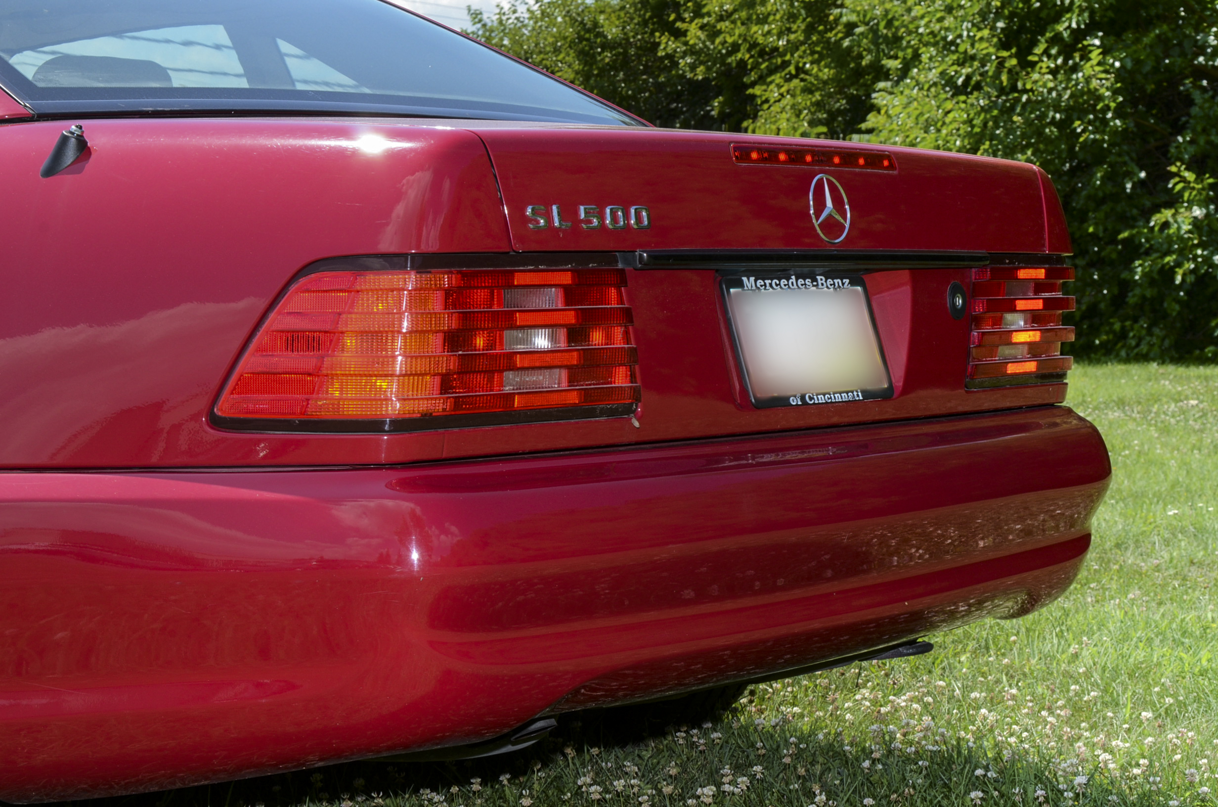 1996 Imperial Red Mercedes SL500 Sport Roadster