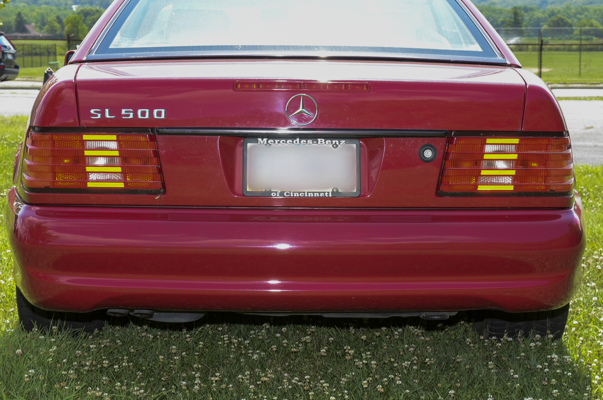 1996 Imperial Red Mercedes SL500 Sport Roadster