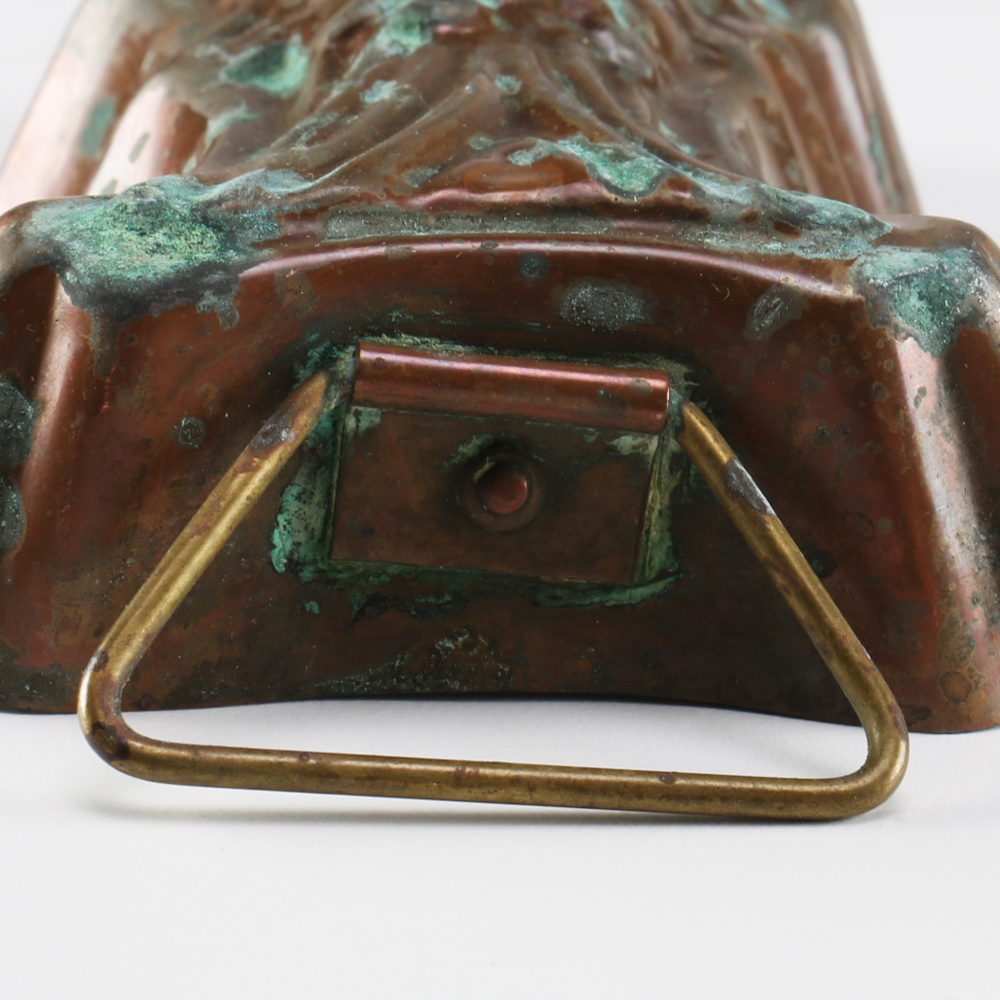 Two Vintage Copper Finish Fish Molds