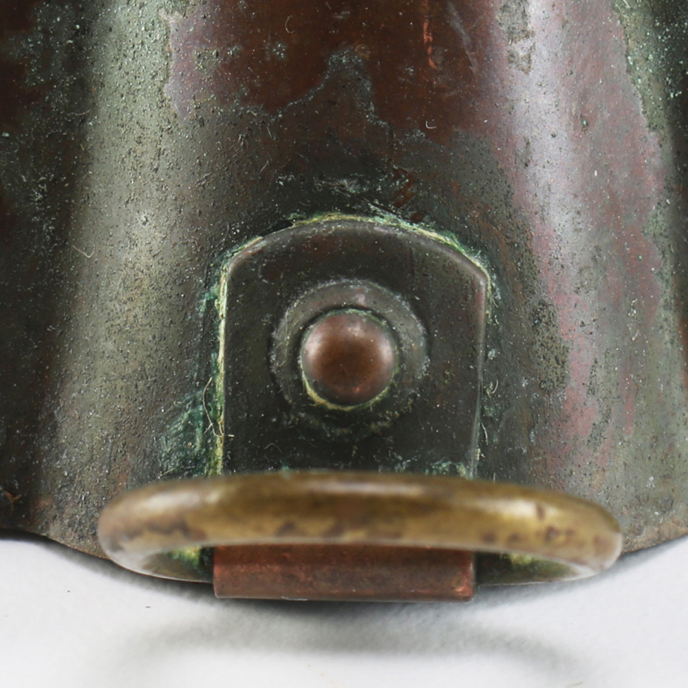 Two Vintage Copper Finish Fish Molds