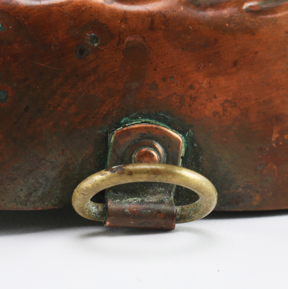 Two Vintage Copper Finish Fish Molds