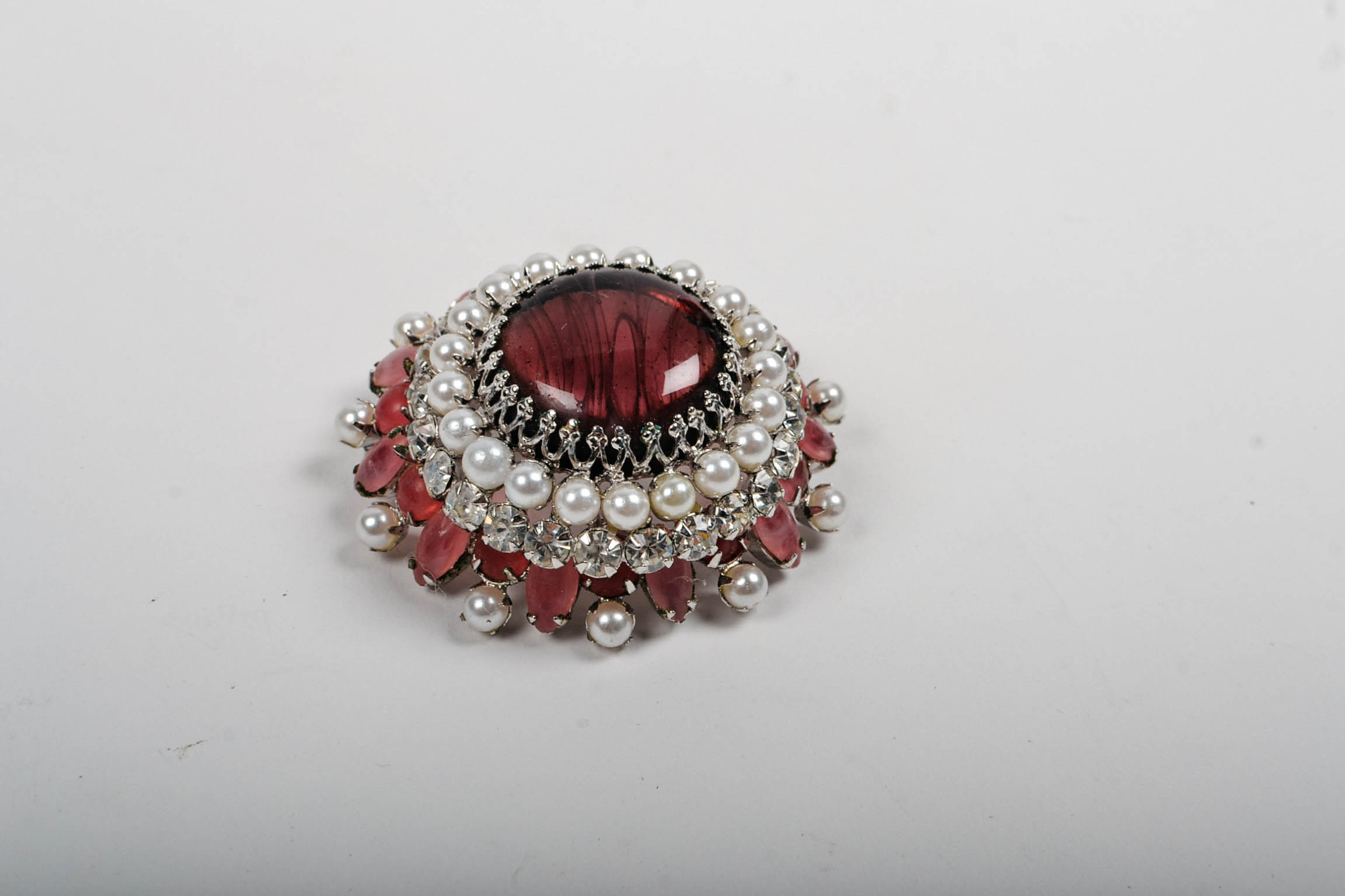 A Rare Signed 1940 Henry Schreiner New York Iconic Inverted Ruffle Brooch/Pin