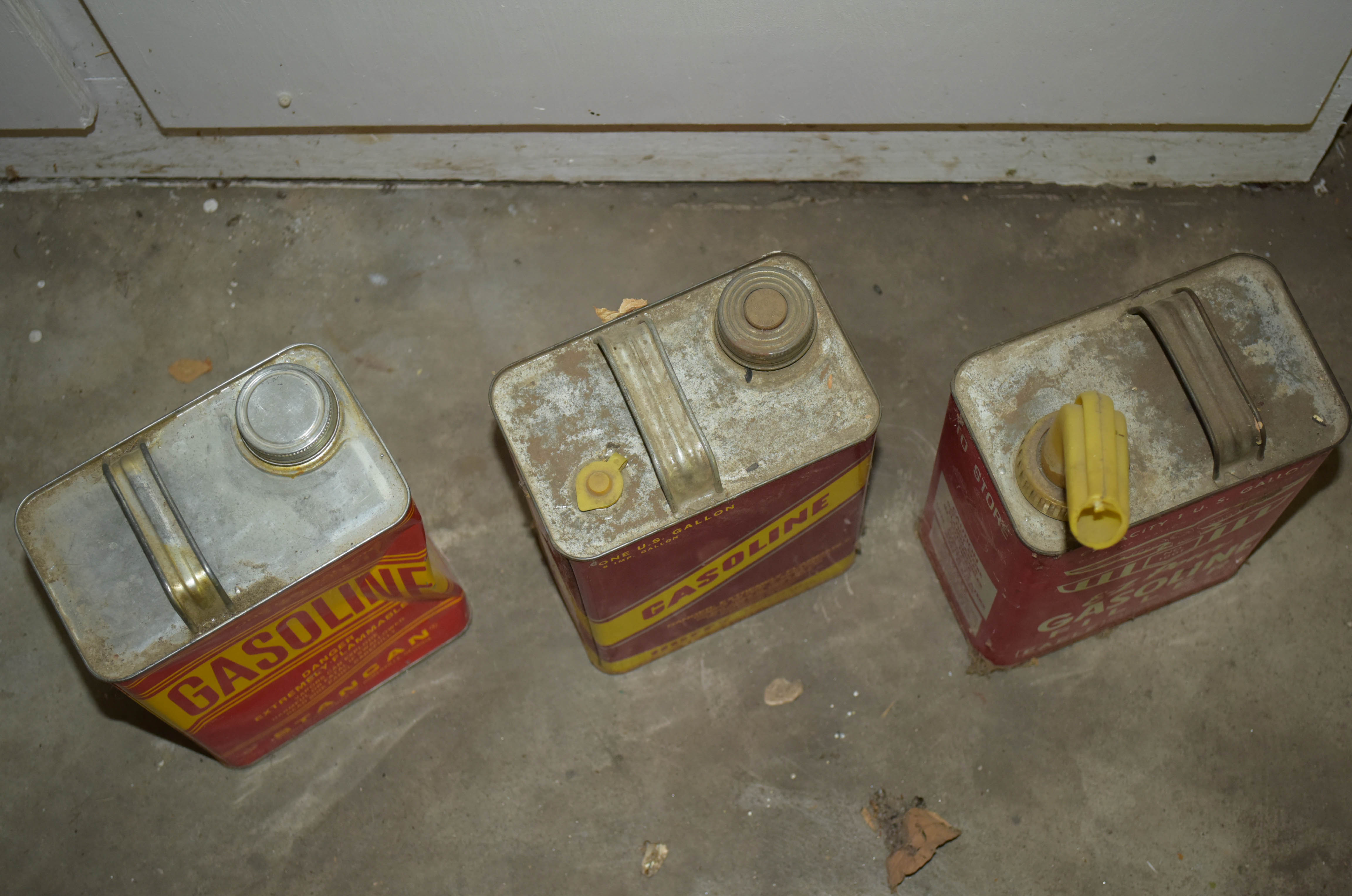 Vintage Metal Gas Cans