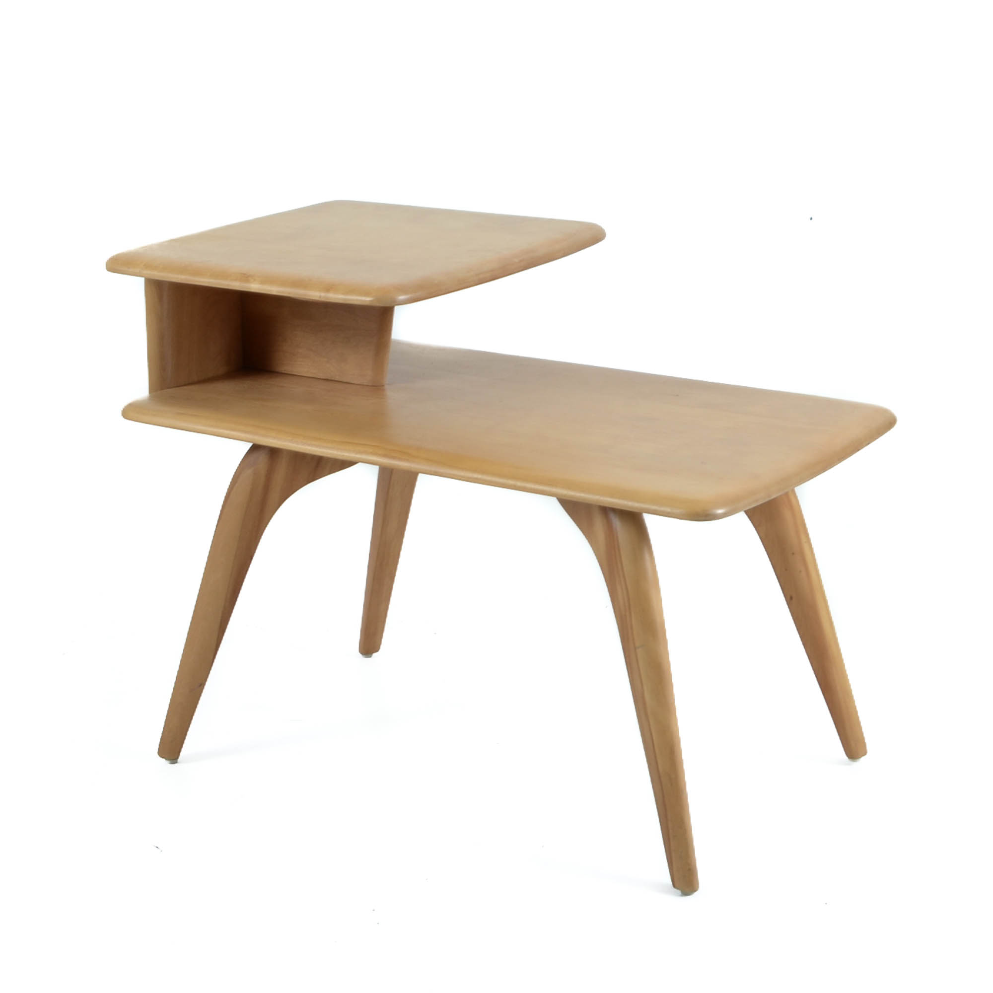 Heywood Wakefield Birch Step-End Table