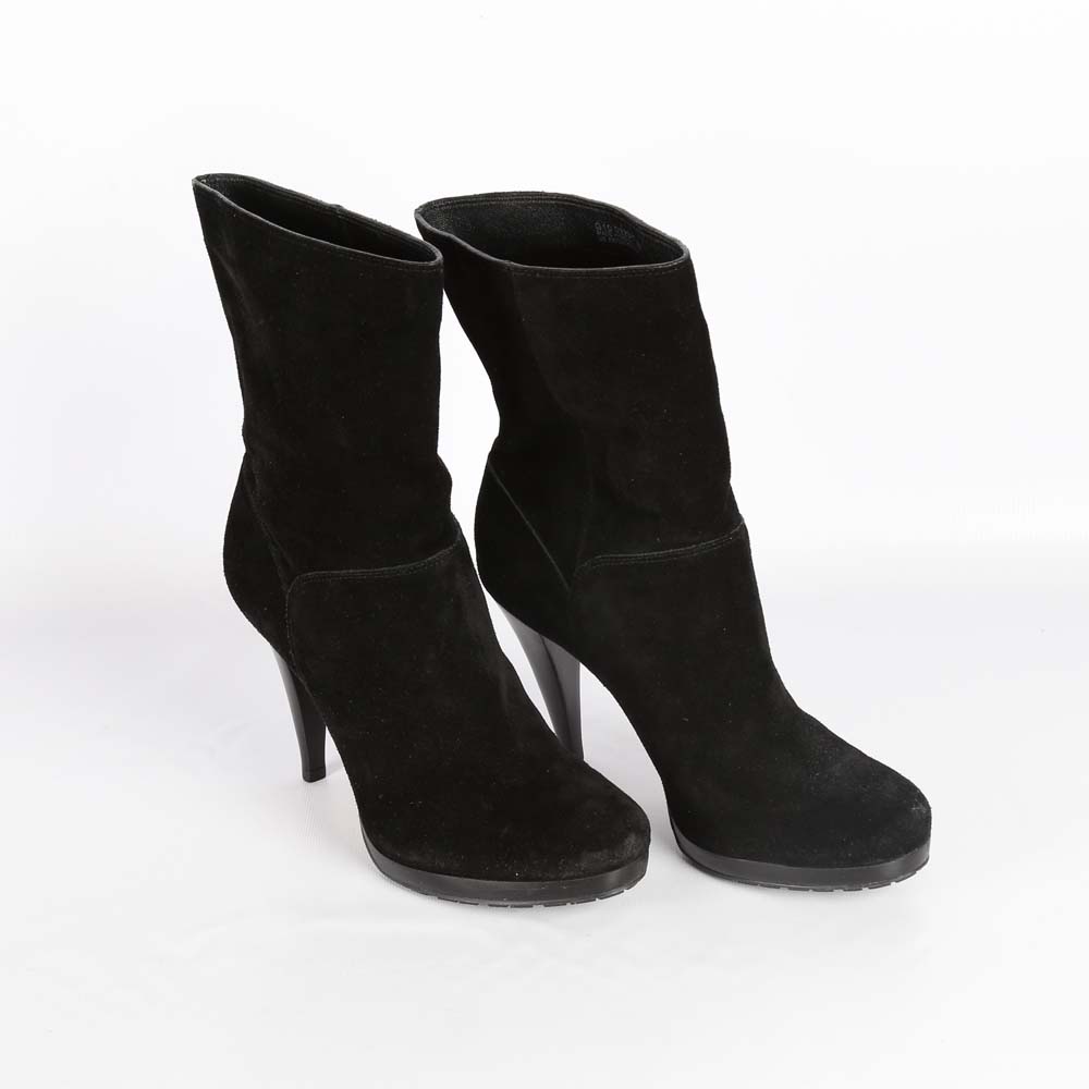 Cole Haan Nike Air Black Suede Boots