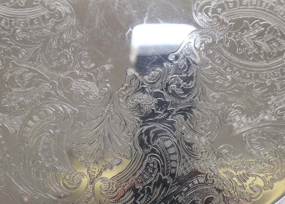 Oneida Silver Tone Tea Service and Tray