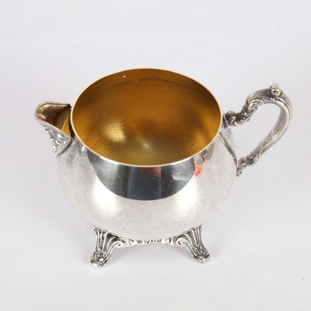 Oneida Silver Tone Tea Service and Tray
