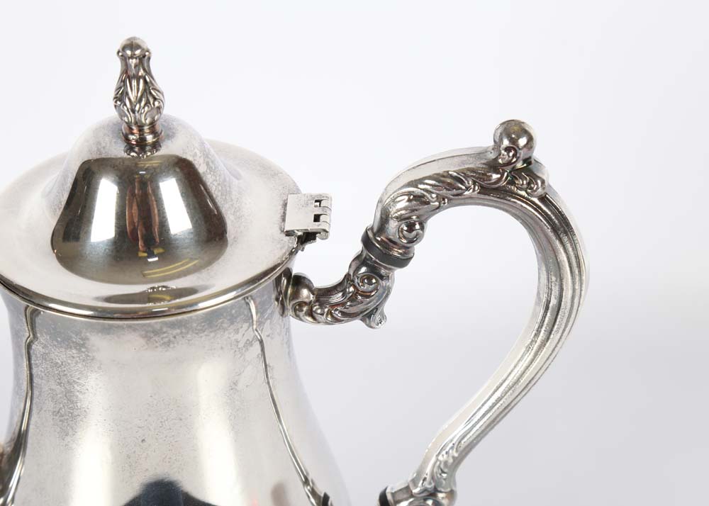 Oneida Silver Tone Tea Service and Tray