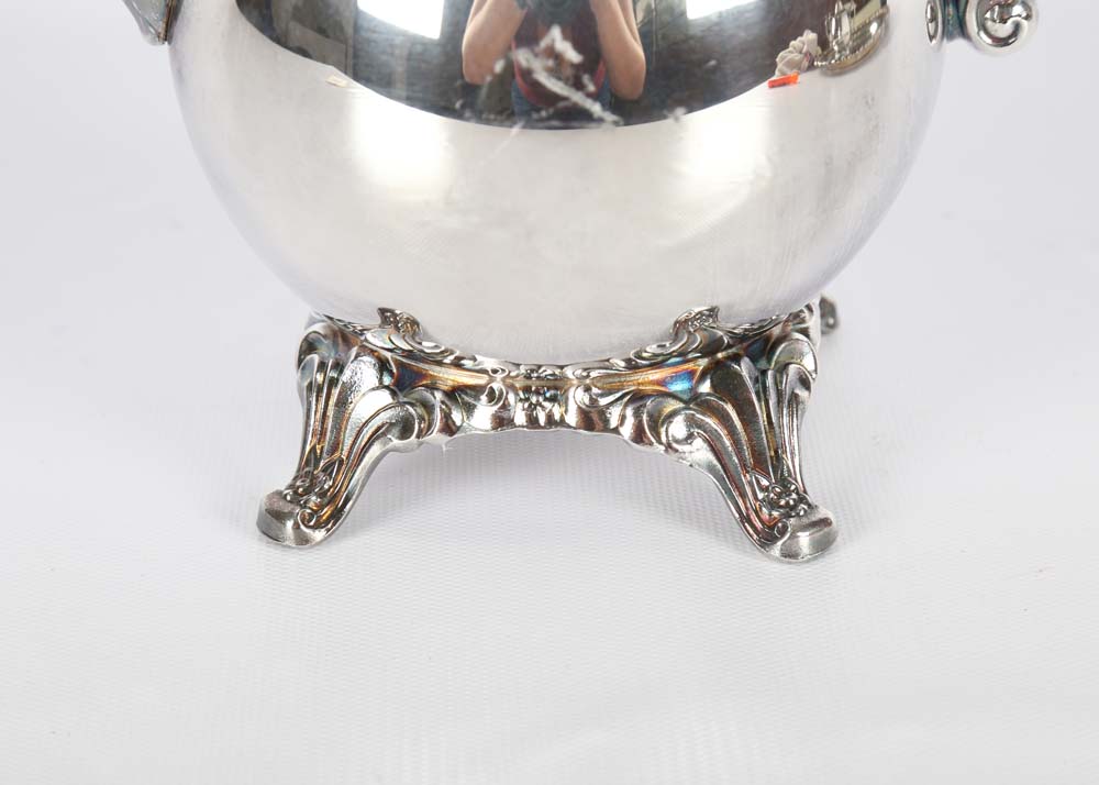 Oneida Silver Tone Tea Service and Tray