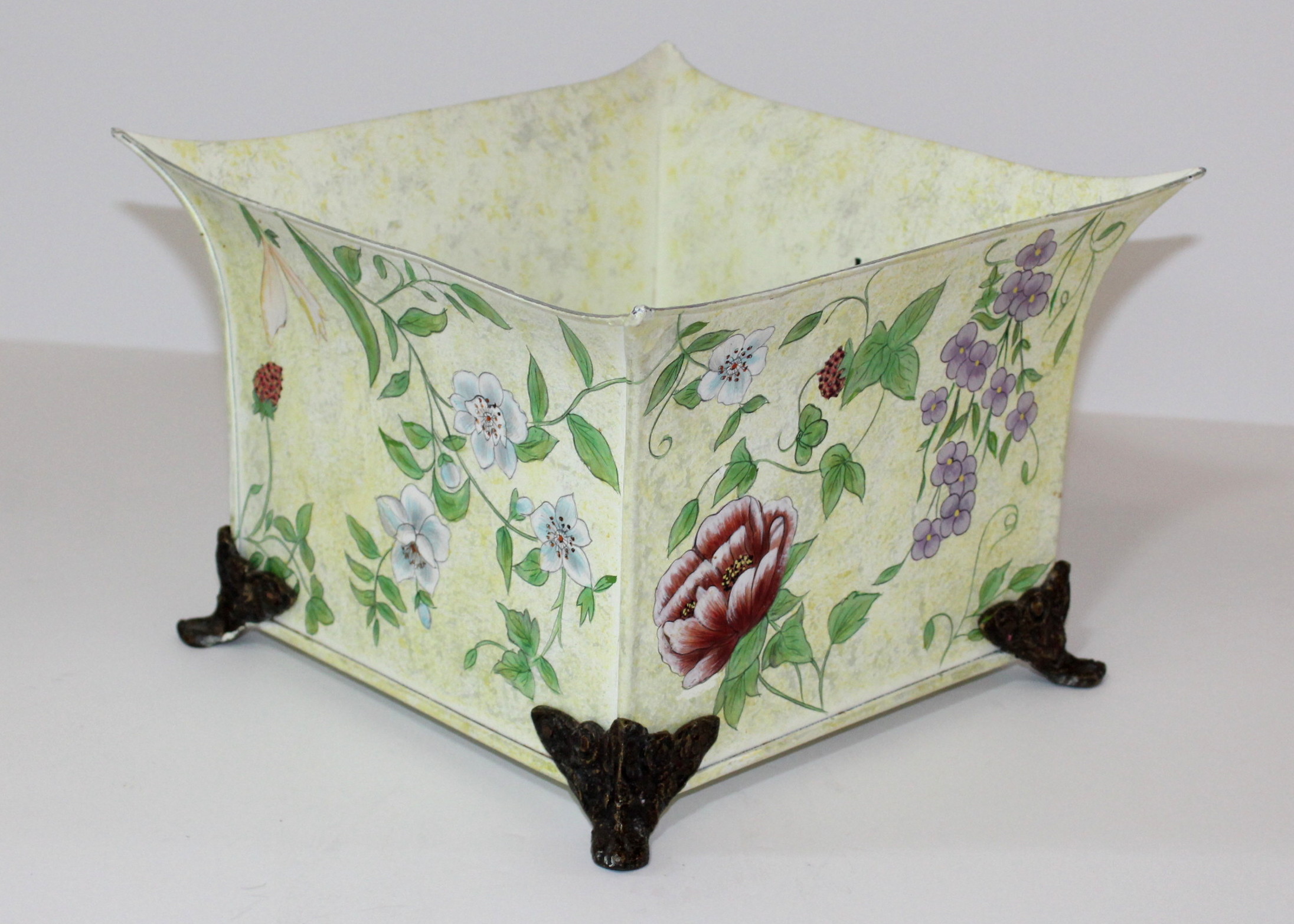 Grouping of Metal Planters