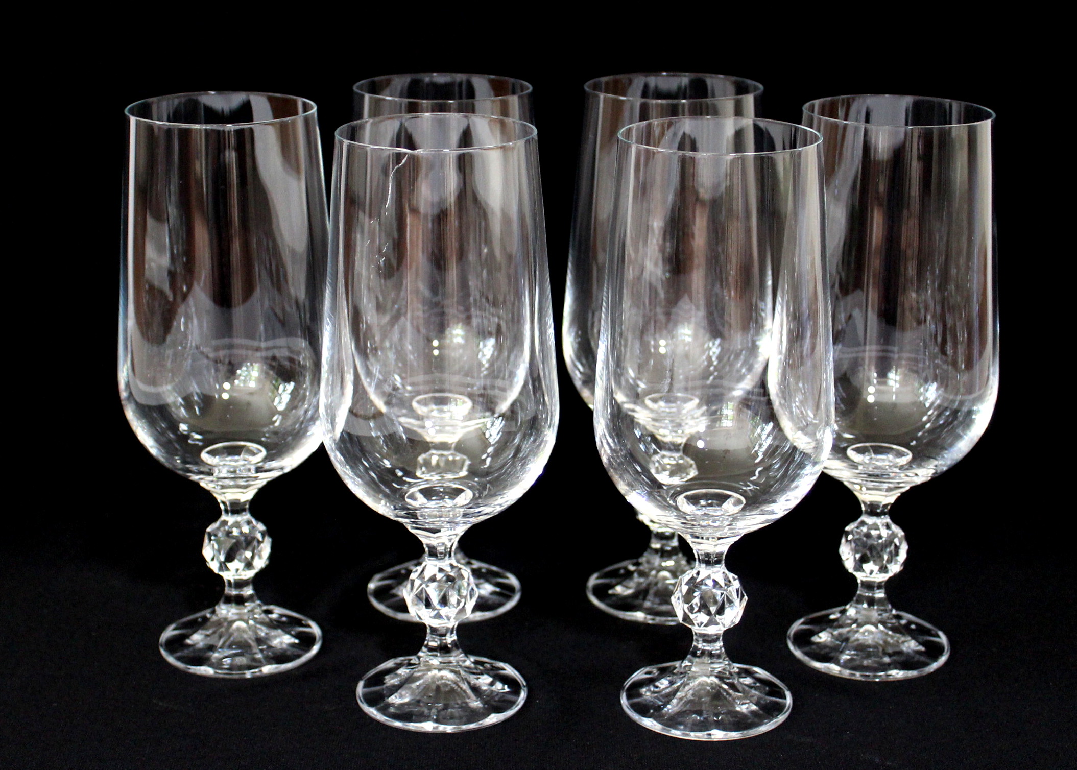 Crystal Water Goblets and Wine Glasses