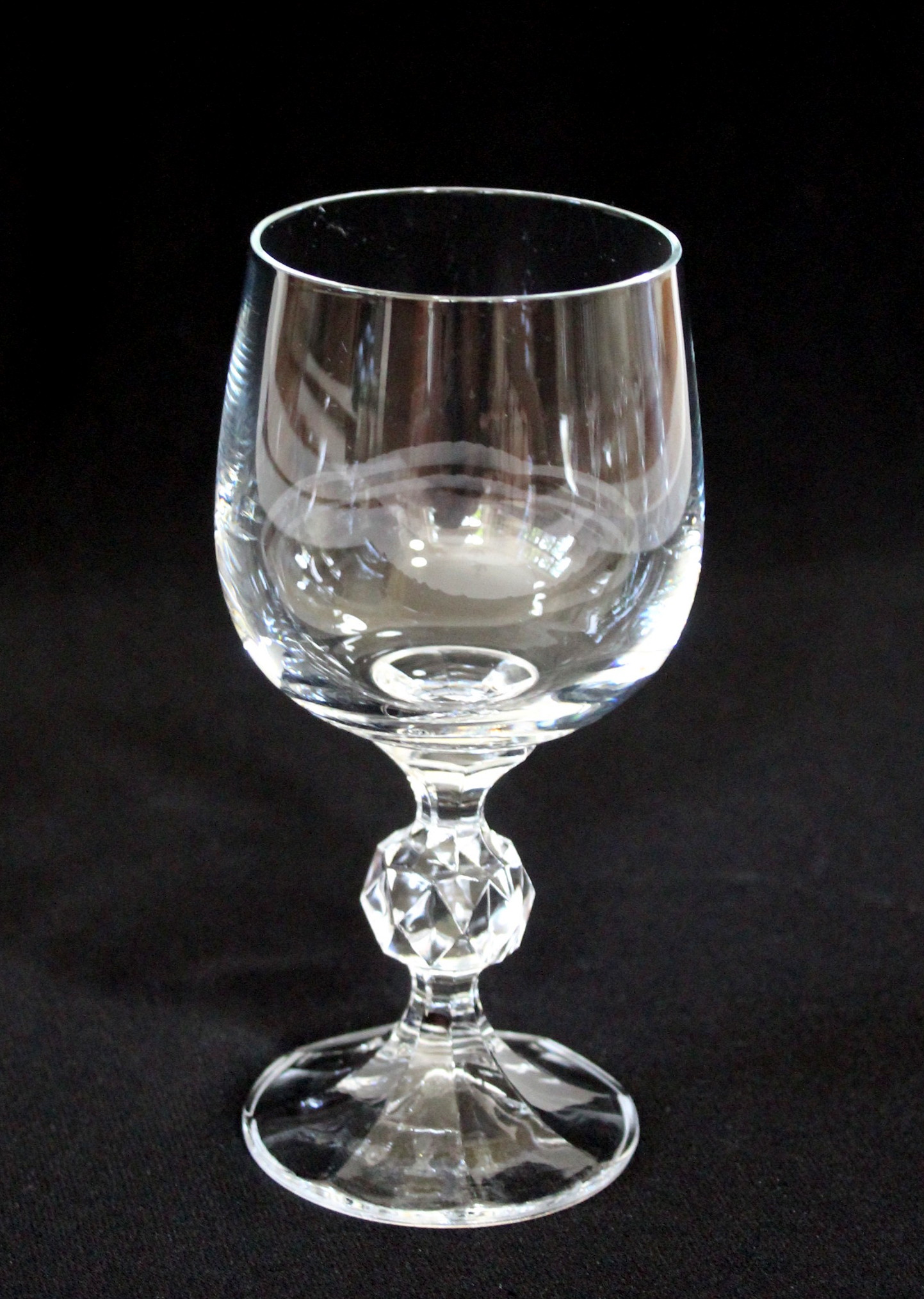 Crystal Water Goblets and Wine Glasses