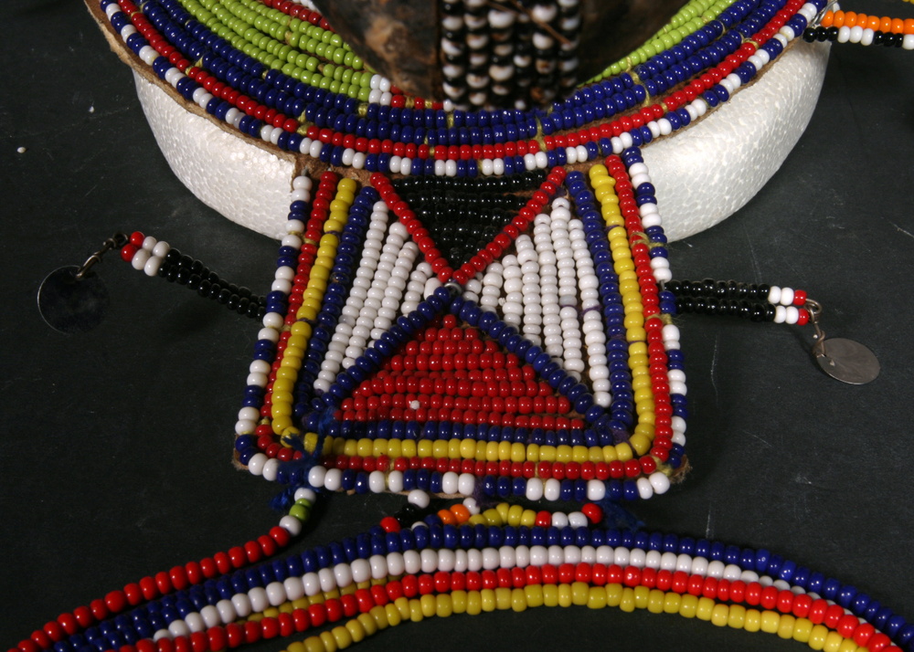 Kuba "Ngaady a Mwaash" African Cowrie Shell Ceremonial Full Head Mask