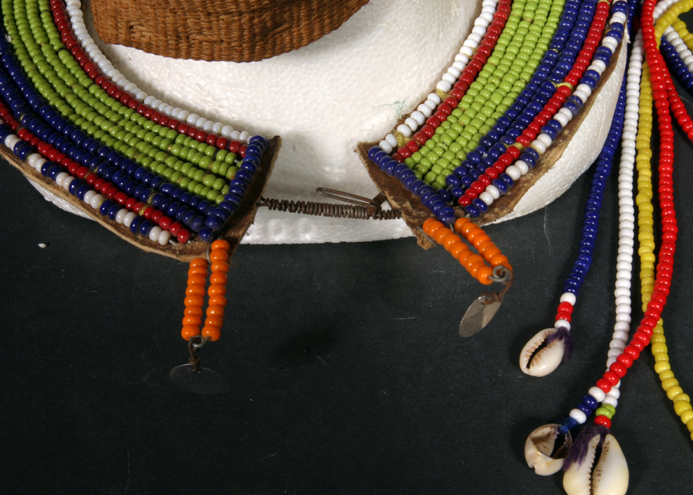 Kuba "Ngaady a Mwaash" African Cowrie Shell Ceremonial Full Head Mask