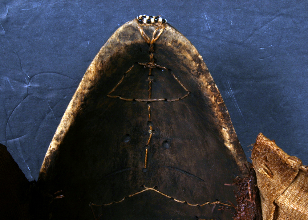 Kuba "Ngaady a Mwaash" African Cowrie Shell Ceremonial Full Head Mask