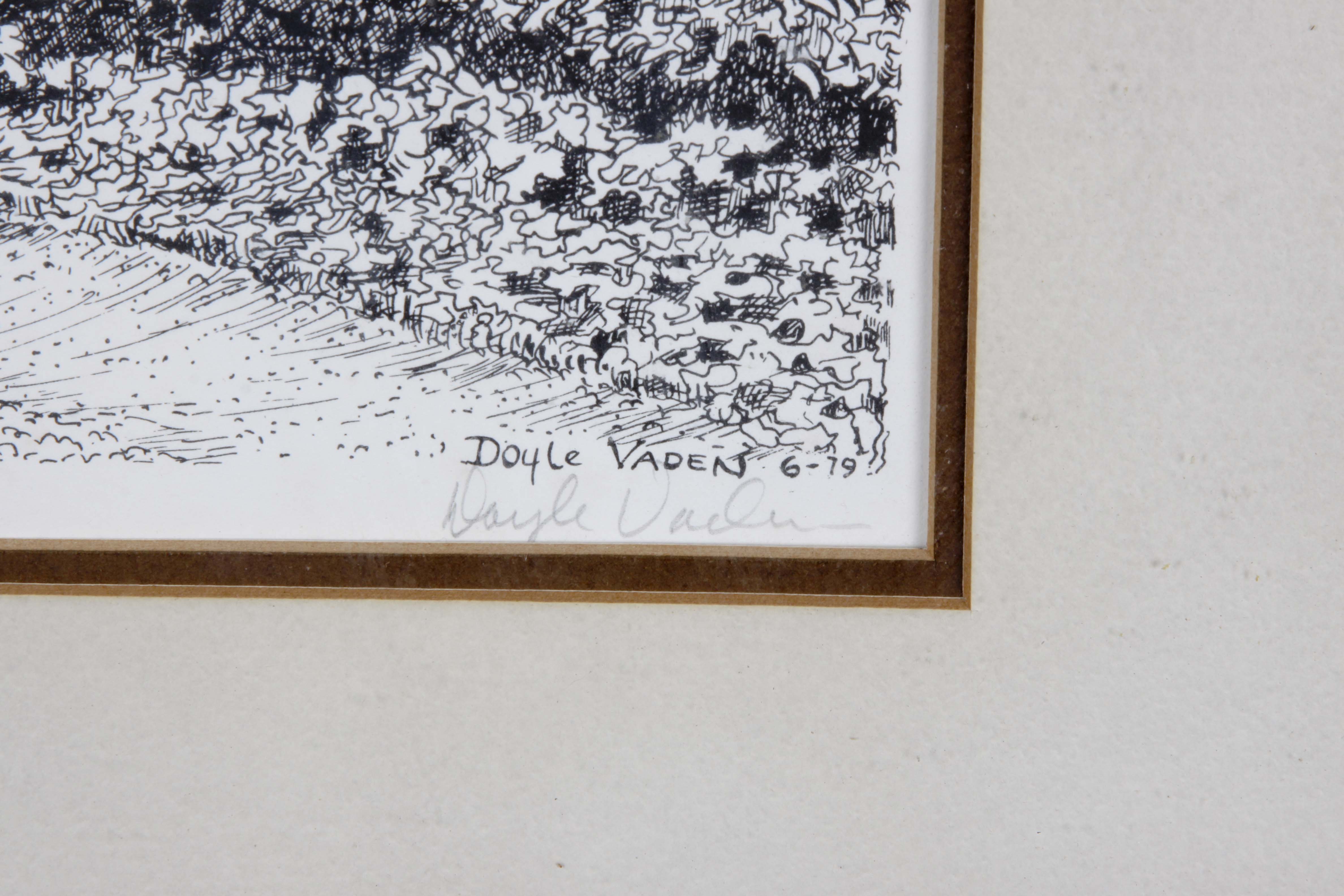 Signed/Numbered Pen and Ink Sketch Print by Doyle Vaden