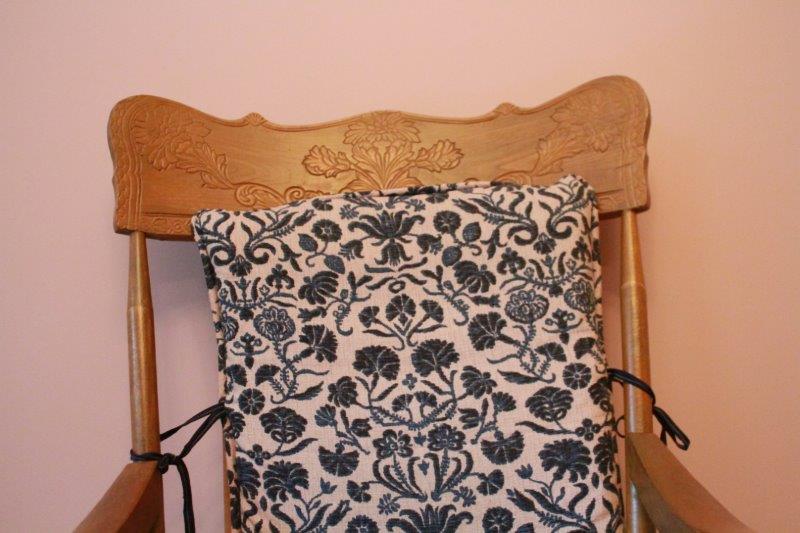 Vintage Wood Chair with Storage