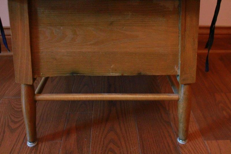 Vintage Wood Chair with Storage