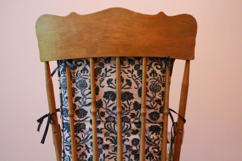 Vintage Wood Chair with Storage