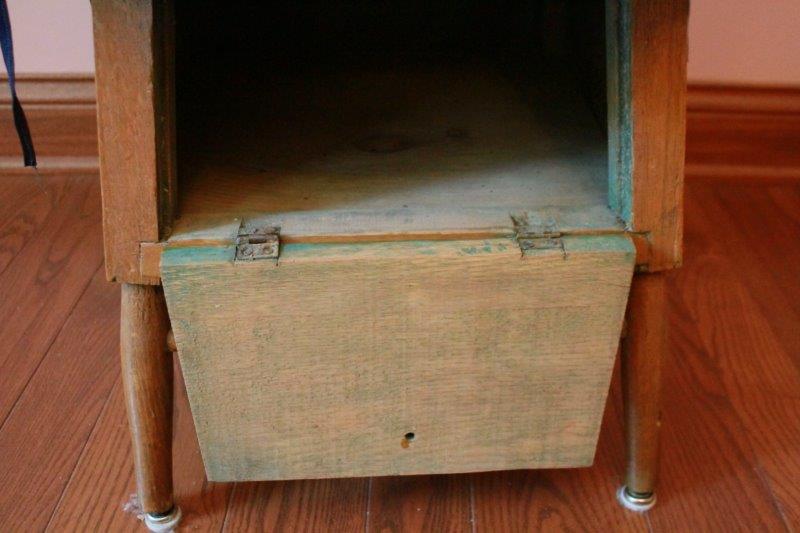 Vintage Wood Chair with Storage