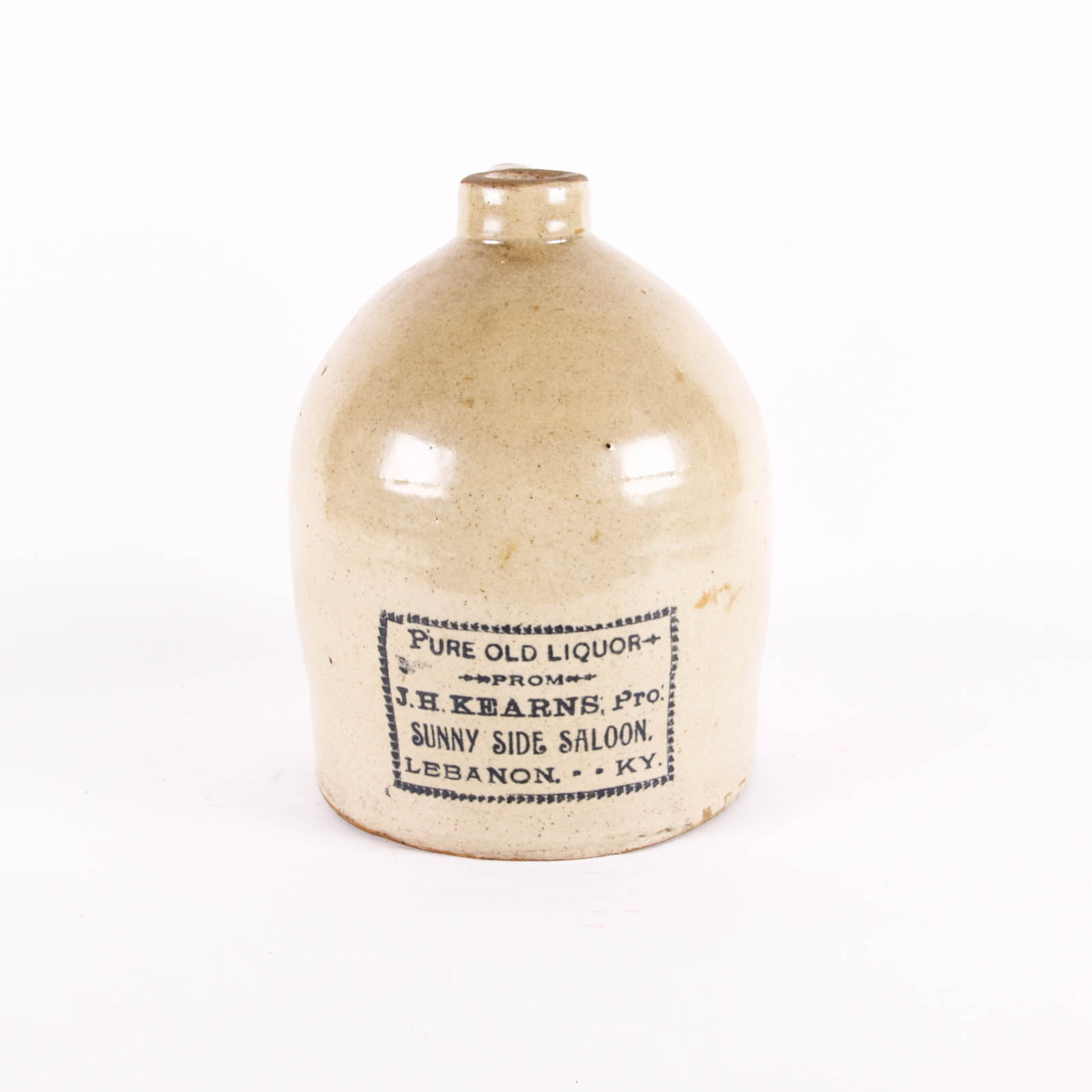 Antique Kentucky Stoneware Whiskey Jug