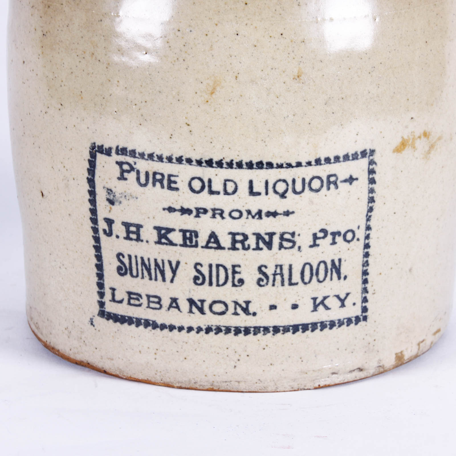 Antique Kentucky Stoneware Whiskey Jug