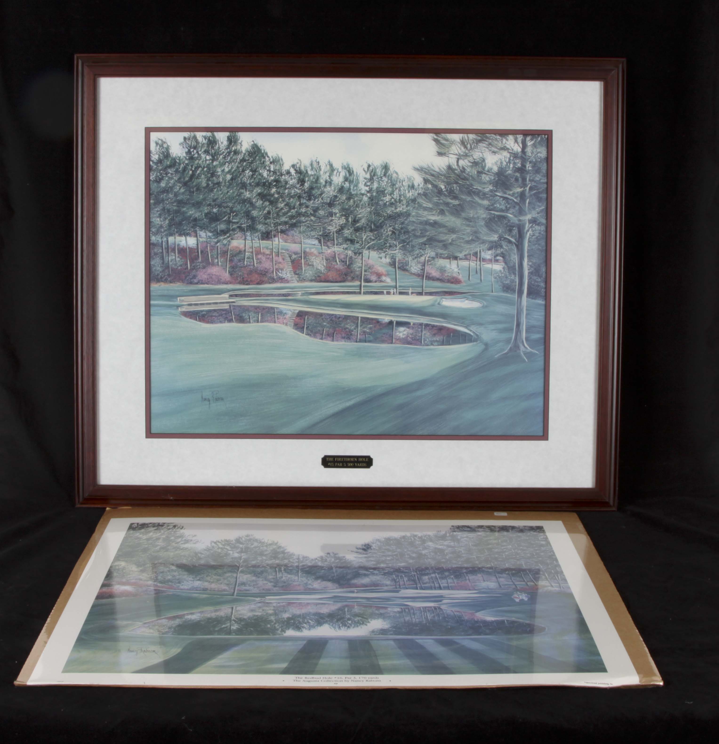 Two Golf Course Prints by Nancy Raborn