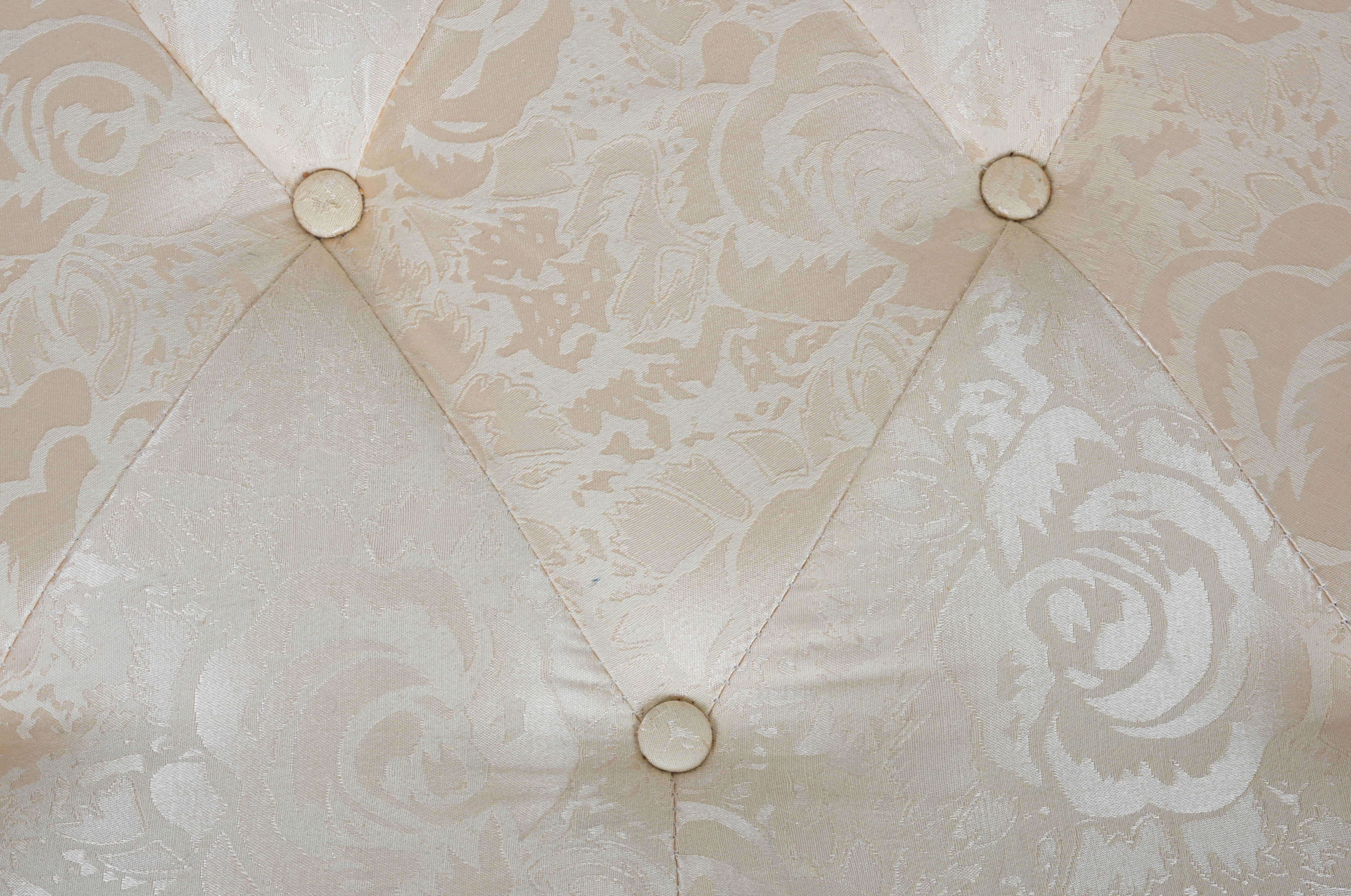 Upholstered Half-Round Storage Bench