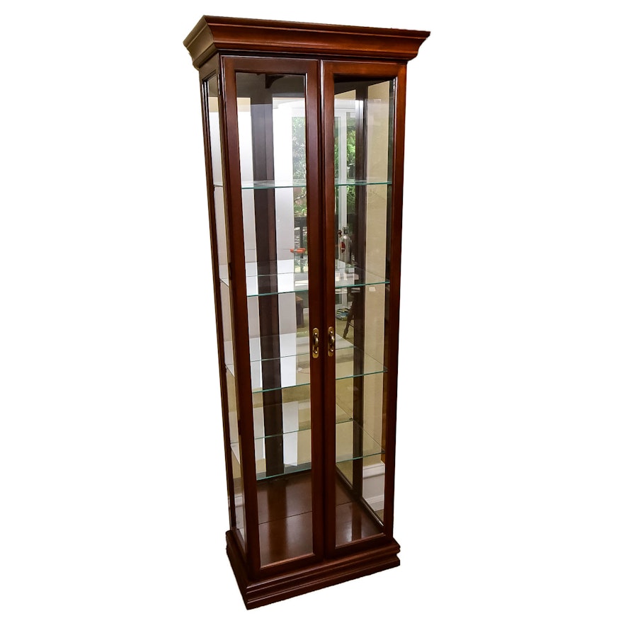 Thin, Tall, and Lighted Curio Cabinet