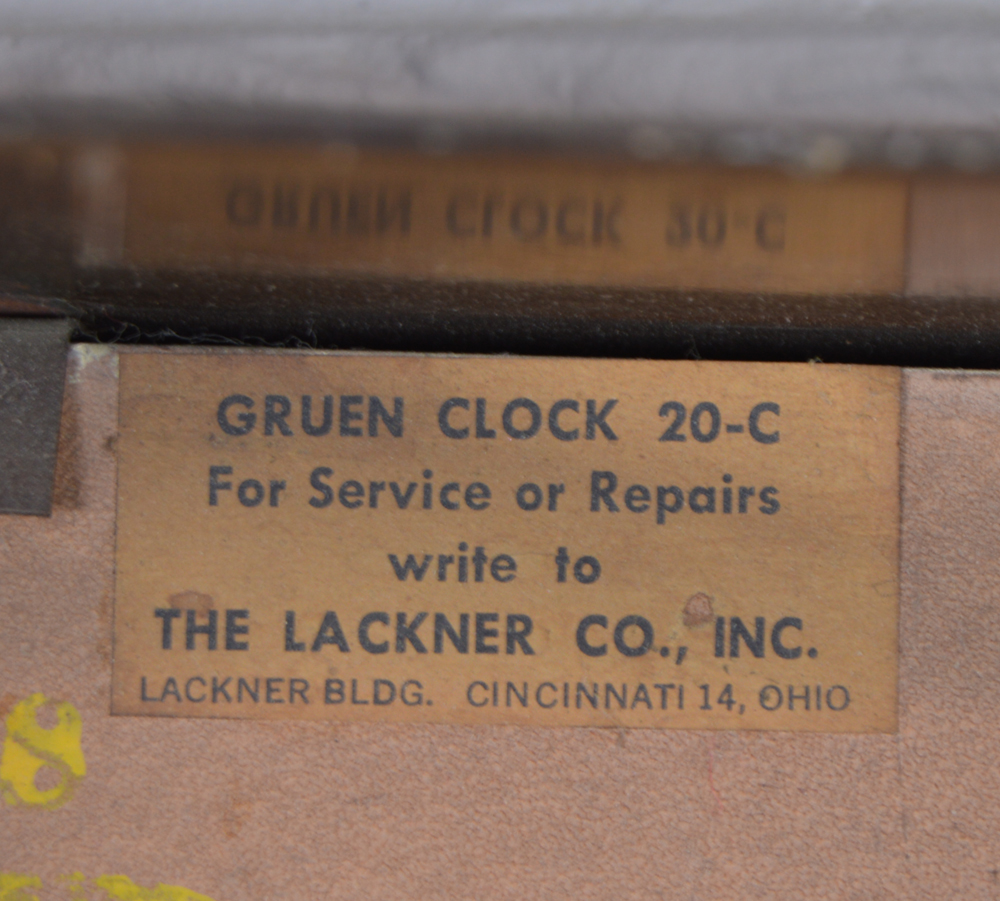 Vintage Gruen Watch Time Wall Clock