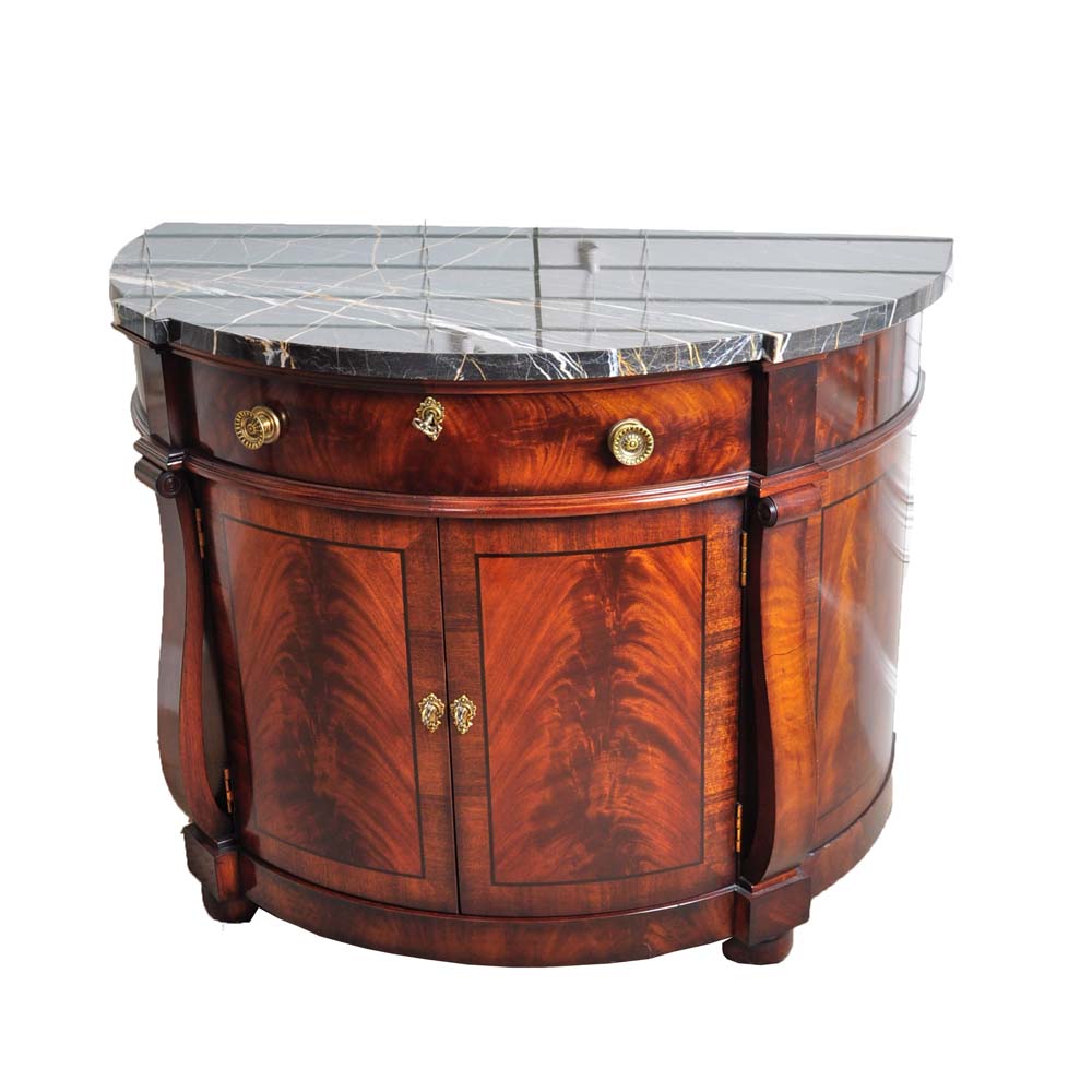 Henredon Natchez Demilune Side Table