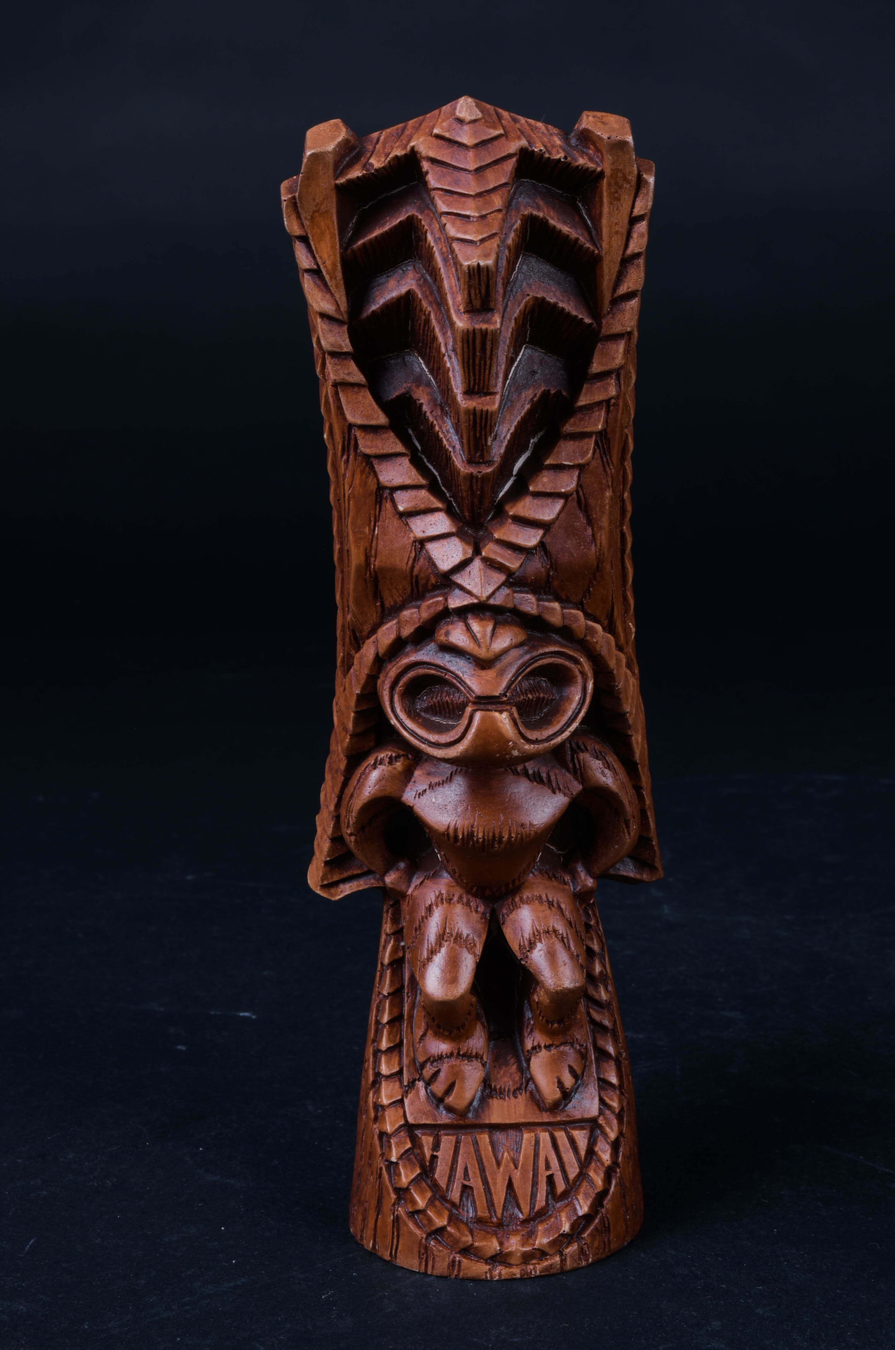 Hawaiian Carved Wood Tiki Figures
