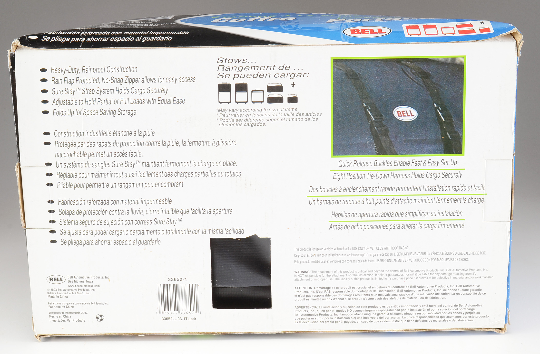 Rainproof Cargo Carrier