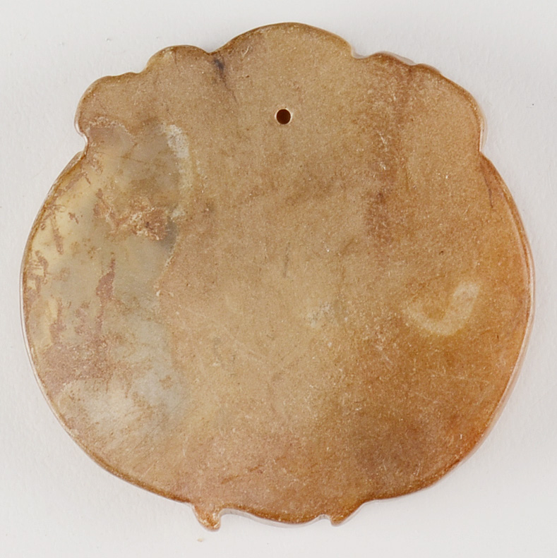 Three Chinese Carved Soapstone Pendants