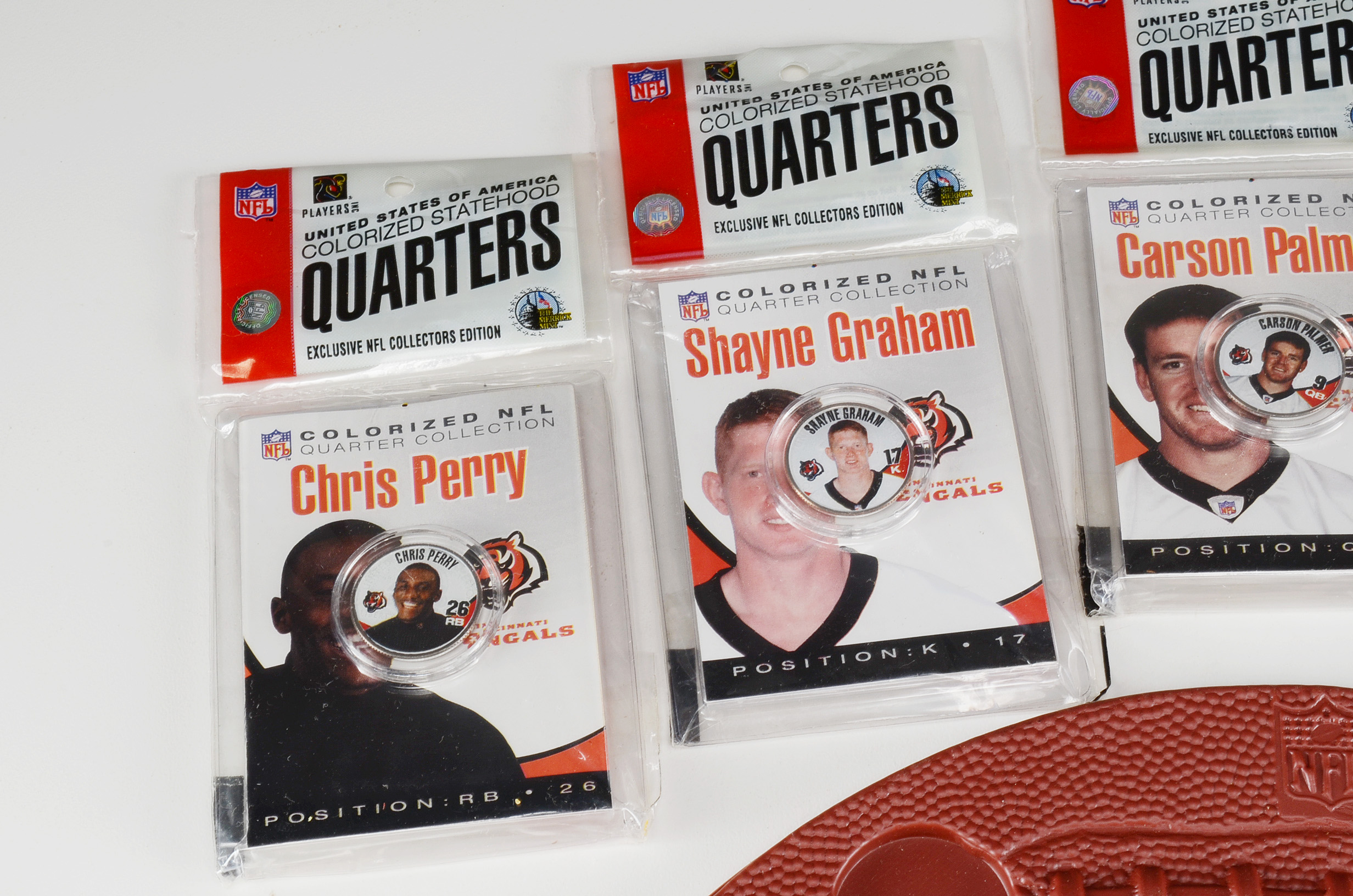 Cincinnati Bengals Colorized Statehood Quarters and Holder