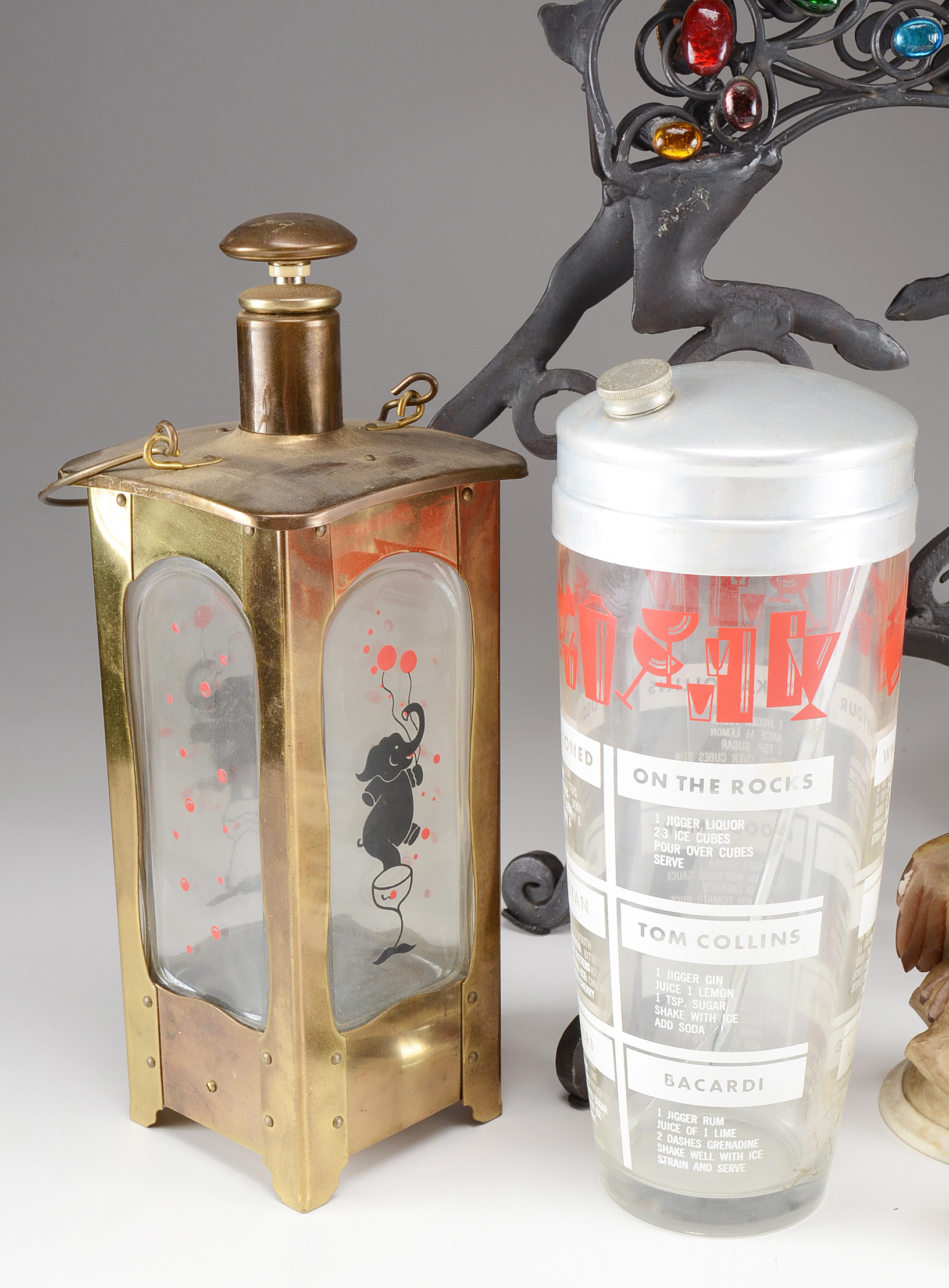 Wrought Iron Candle Holder and Decor Items