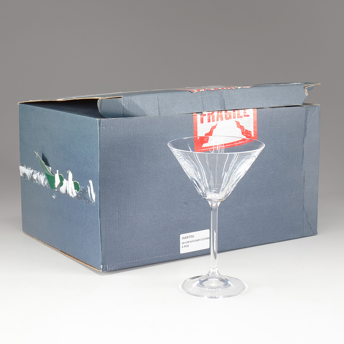 Collection of Bohemia Crystal Martini Glasses