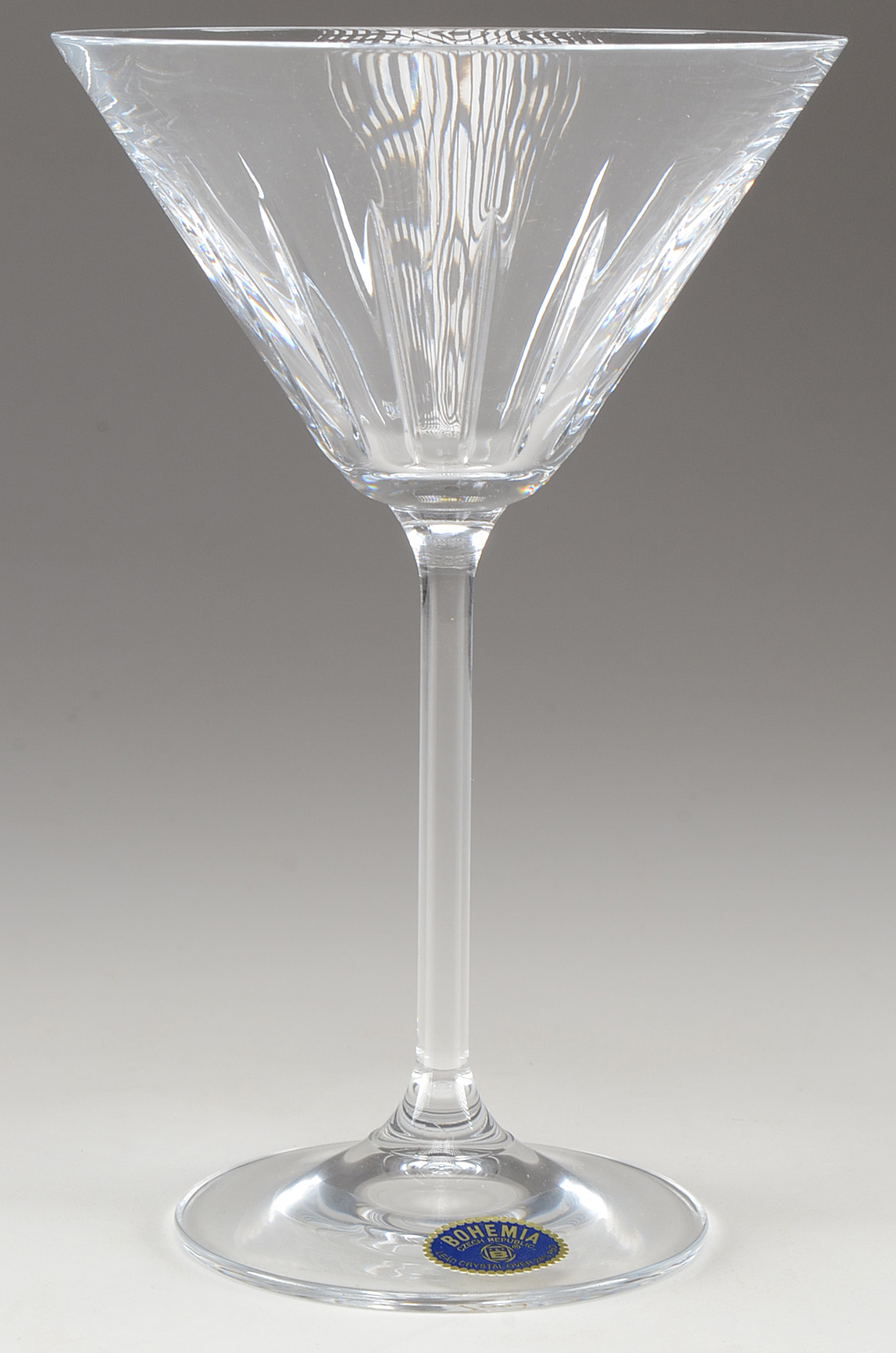 Collection of Bohemia Crystal Martini Glasses