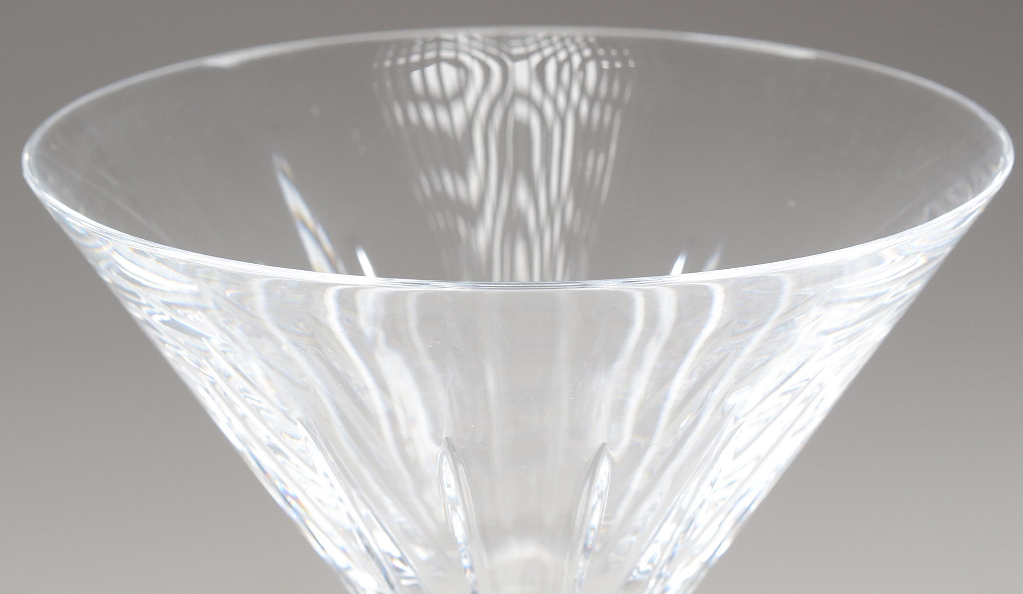 Collection of Bohemia Crystal Martini Glasses