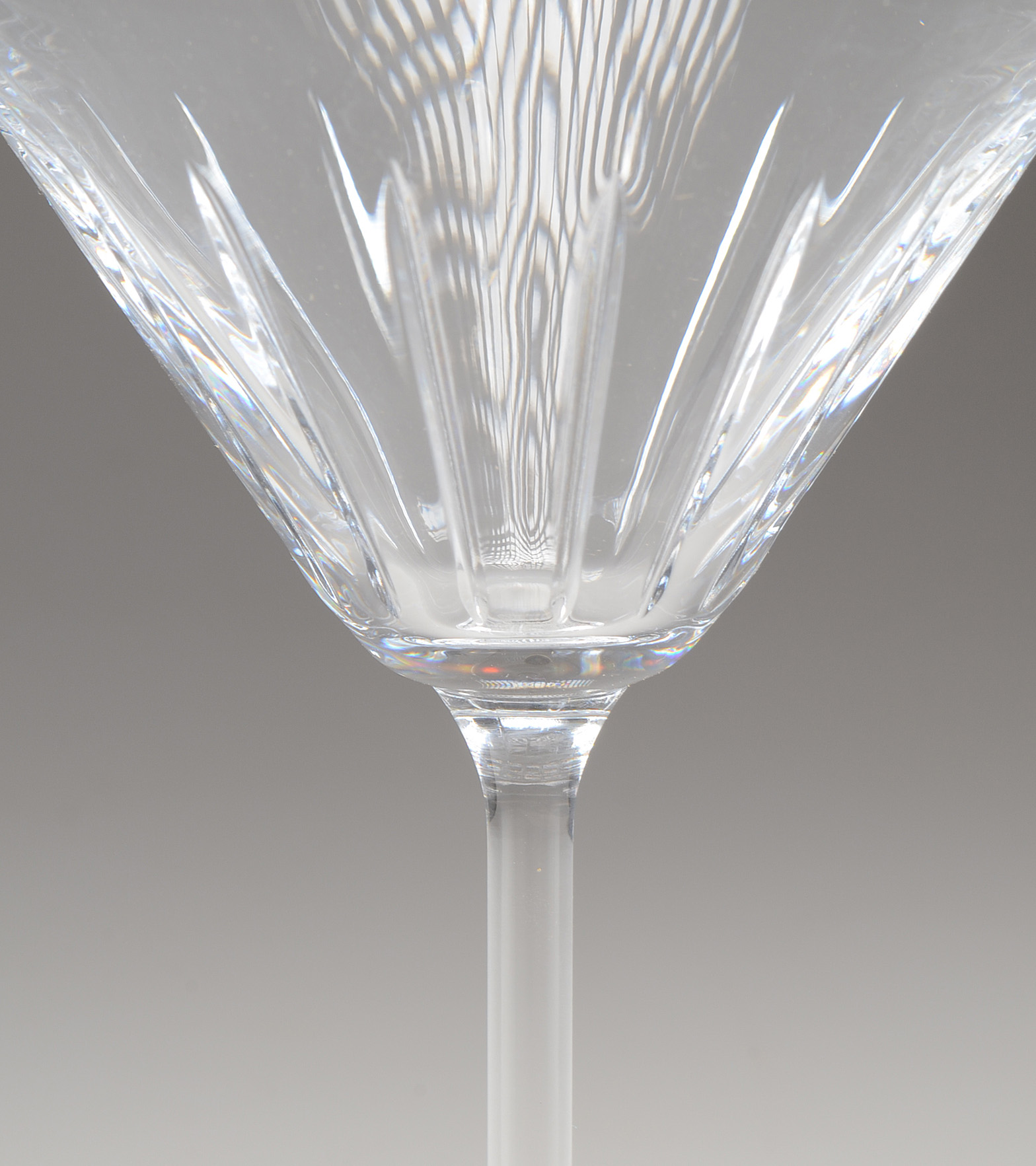 Collection of Bohemia Crystal Martini Glasses