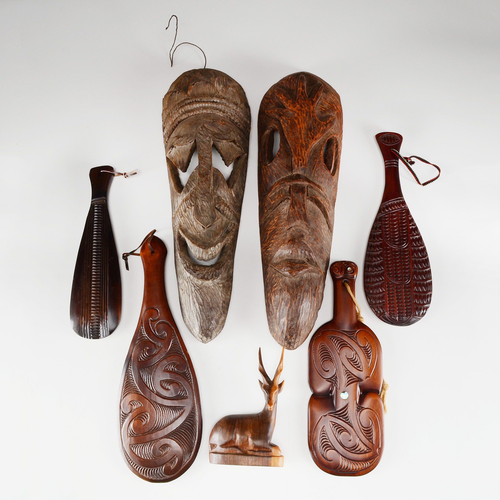 Six Ethnographic Wood Carvings