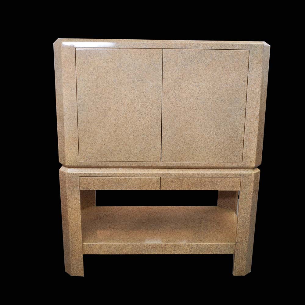 Two Piece Contemporary Bar Cabinet