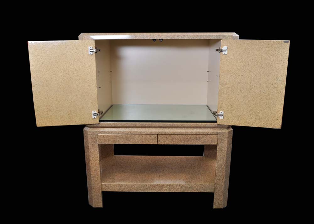 Two Piece Contemporary Bar Cabinet