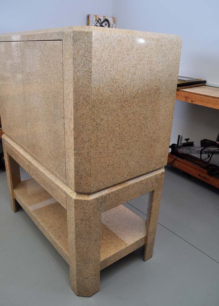 Two Piece Contemporary Bar Cabinet