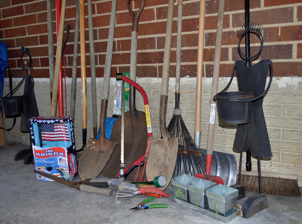 Lawn and Garden Tools Including a Corona Long Handled Pruner