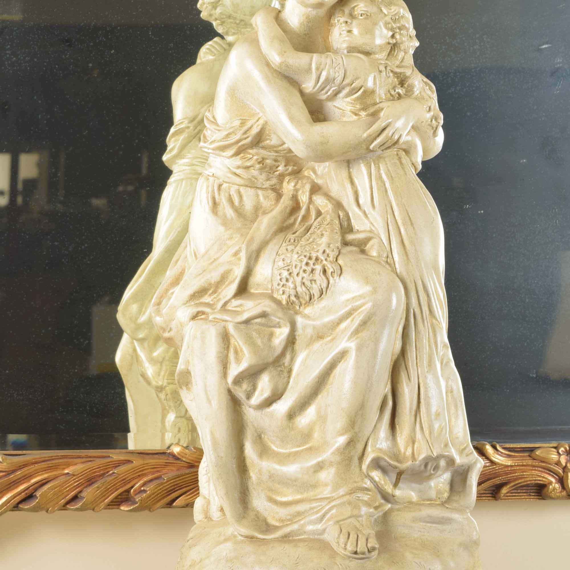 Plaster Statuette of M. Charny's "Vigee LeBrun's Mother and Child"