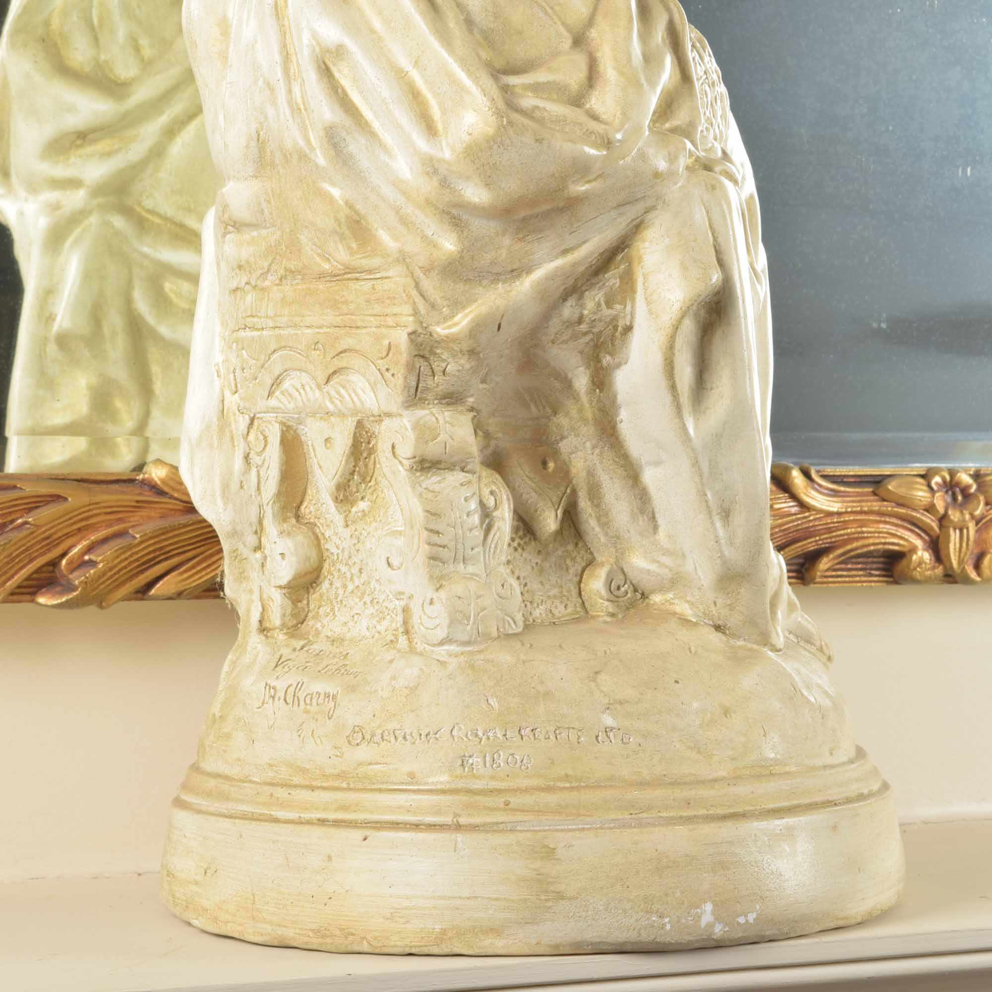 Plaster Statuette of M. Charny's "Vigee LeBrun's Mother and Child"